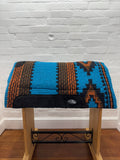 Ortho Equine Saddle Blanket - Firecracker Turquoise & Rust