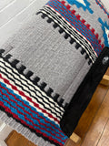 Ortho Equine Saddle Blanket - Firecracker Grey & Turquoise