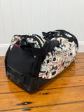Hooey Competitor Duffle Bag - Black/Cream with Rodeo Print