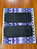 Ortho Equine Saddle Blanket - Riverland Cream & Purple