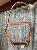 Quick Change Browband Headstall (White Stitch)