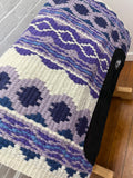 Ortho Equine Saddle Blanket - Riverland Cream & Purple
