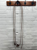7" X 5/8" Smooth Leather Split Reins (Dark)