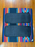 Ortho Equine Saddle Blanket - Firecracker Navy & Turquoise