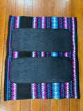 Ortho Equine Saddle Blanket - Black, Pink & Turquoise