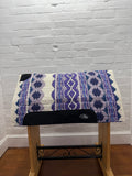 Ortho Equine Saddle Blanket - Riverland Cream & Purple