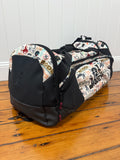 Hooey Competitor Duffle Bag - Black/Cream with Rodeo Print