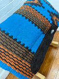 Ortho Equine Saddle Blanket - Firecracker Turquoise & Rust