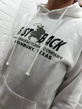 Fast Back Ropes - White Fast Back Hoodie