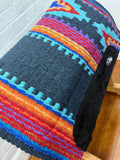 Ortho Equine Saddle Blanket - Firecracker Navy & Turquoise