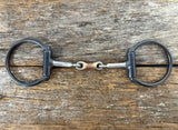 Dutton "43" D-Ring Snaffle Bit - Three Piece Dog Bone (43-19)