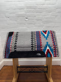 Ortho Equine Saddle Blanket - Firecracker Grey & Turquoise