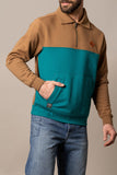 Kimes Ranch Pullover - Diamond Head Quarter Zip (Brown & Teal)