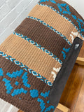 Ortho Equine Saddle Blanket - Tan, Brown & Turquoise