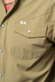Ferrell - Pearl Snap Short Sleeve Shirt (The Core Khaki)