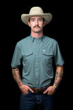 Ferrell - Pearl Snap Short Sleeve Shirt (The Core Aqua)