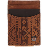 Hooey Monterey Leather Wallet -  Brown & Aztec