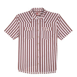 Lazy J Ranch Wear - Pearl Snap Short Sleeve Shirt (White Mesa)