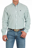 Cinch Men's Western Shirt - Turquoise Check (MTW1105931)