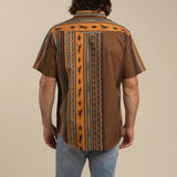 Sendero Provisions Co  - Serape Pearl Snap Short Sleeve Shirt (Walnut)