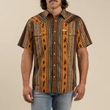 Sendero Provisions Co  - Serape Pearl Snap Short Sleeve Shirt (Walnut)