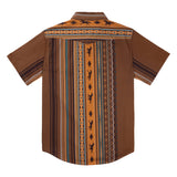Sendero Provisions Co  - Serape Pearl Snap Short Sleeve Shirt (Walnut)
