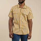 Sendero Provisions Co  - Serape Pearl Snap Short Sleeve Shirt (Apricot)