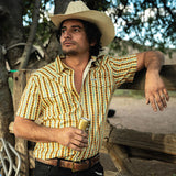 Sendero Provisions Co  - Serape Pearl Snap Short Sleeve Shirt (Apricot)