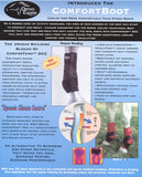 Set Of 4 Ortho Equine Complete Comfort Boots - Black with Purple Binding & Aztec Straps