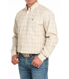 Cinch Men's Western Shirt - Khaki Plaid (MTW1105940)