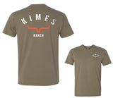 Kimes Ranch Tee - Cut Through (Light Olive)