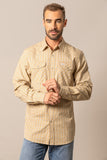 Kimes Ranch - Men's Long Sleeved Shirt Smalls (Tan)