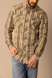 Kimes Ranch - Men's Long Sleeved Shirt Frank (Army Green)