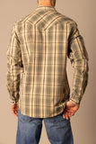 Kimes Ranch - Men's Long Sleeved Shirt Frank (Army Green)