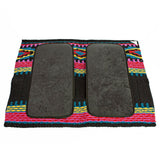 Ortho Equine Saddle Blanket - Firecracker Black & Bright Multi