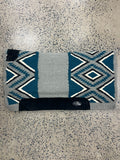 Ortho Equine Contoured Saddle Blanket - Grey/Blue