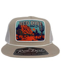 Red Dirt Hat Co Cap - Lone Rider Beige/White