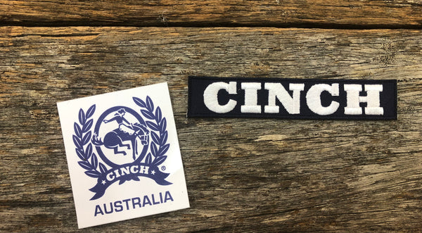 Cinch Hat Patch and Sticker Duo