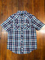 Kimes Ranch - Danford Short Sleeve Dress Shirt (Blue)