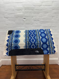 Ortho Equine Saddle Blanket - Riverland Cream & Blue