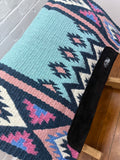 Ortho Equine Saddle Blanket - Navy, Pink & Light Blue