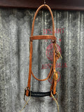 Straight Browband Headstall - Water Loop Ends (2)