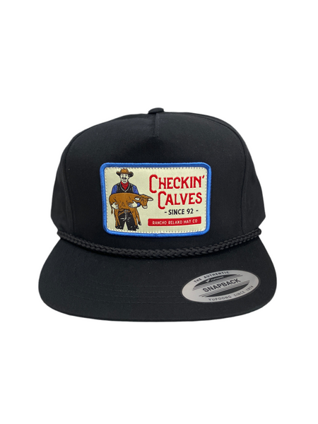 Rancho Relaxo Hat Co - 6002 Checkin' Calves Black