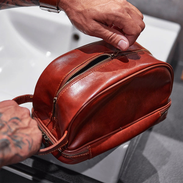 Toiletry Bag - Brown