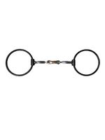 Dutton "R" O-Ring Snaffle Bit - Three Piece Dog Bone (R-19)