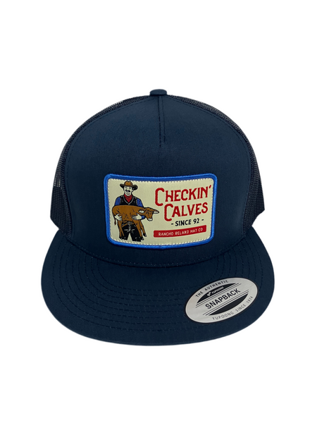 Rancho Relaxo Hat Co - 6006 Checkin' Calves Navy