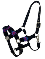 Tack - Black Multi Mohair Wool Bronc Halter (TCC16868)
