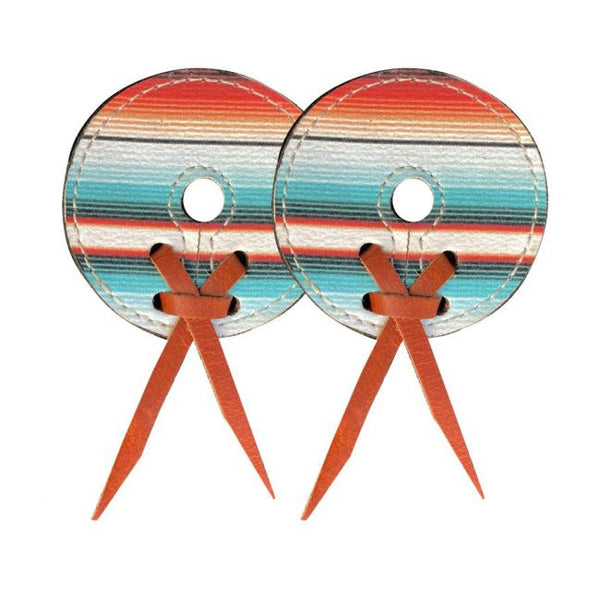 Leather Bit Guard - Southwest Serape