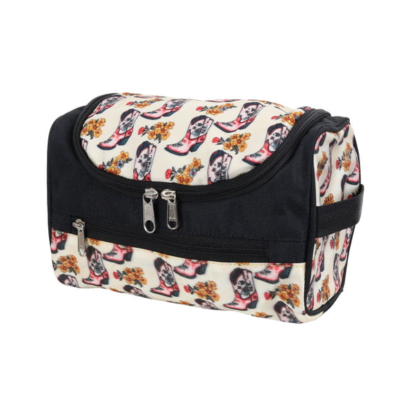 Hanging Toiletry Bag - Boots In Bloom