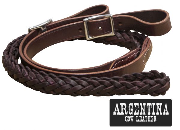 Leather Braided Contest Rein